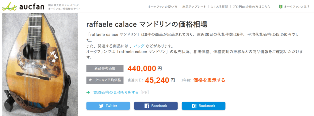 Raffaele Calace（ラファエレ・カラーチェ） オークション
